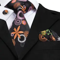 SN-1676 формальные шелковые Для мужчин галстук 8,5 см Ширина Бизнес Свадебный костюм галстук Цветочные Галстуки для Для мужчин Hanky запонки cravate