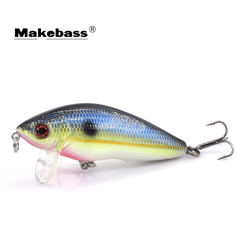 MAKEBASS 2.6in/0.3 oz Crankbait إغراء الصيد العائمة الطعوم الثابت Swimbaits قارب المحيط توبواتر السحر الصيد معالجة