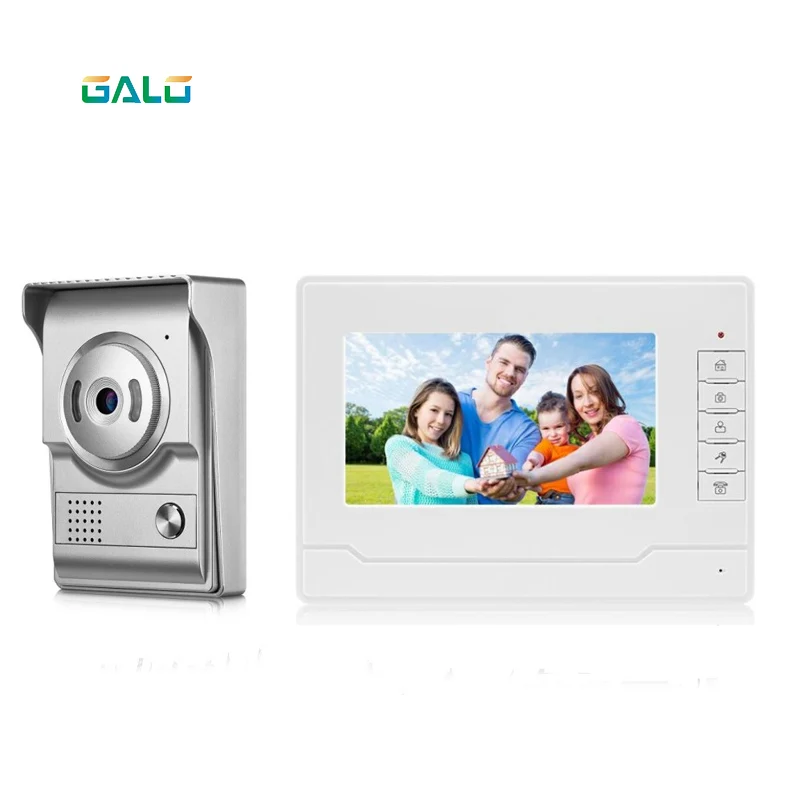 

video door phone doorbell wires video intercom 4-color lcd video intercom system for home