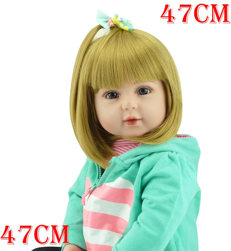 

Bebe boneca Reborn Girl baby dolls 19"47cm handmade silicone reborn baby doll real newborn baby alive children gift toy dolls
