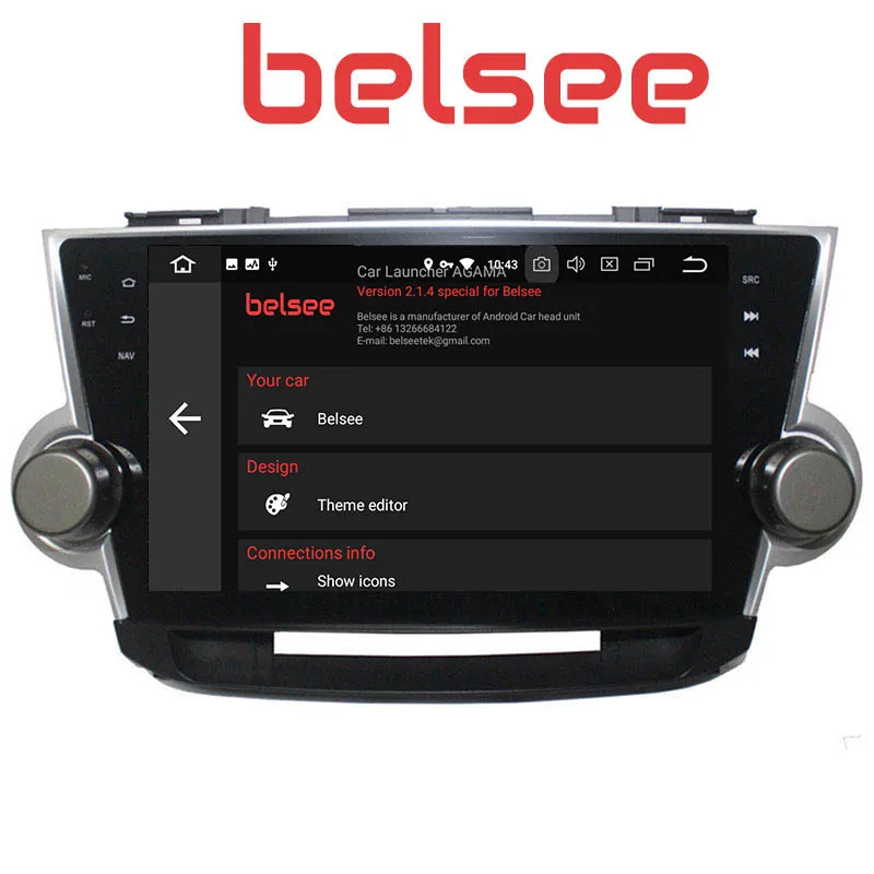 Belsee 10 1 Android 8 0 головное устройство Радио автомобильный стерео GPS навигация