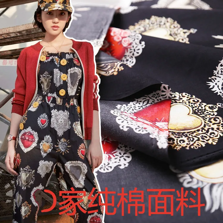 

2018 custom gemstone epaulets100% cotton fabric digital printing active direct spray process printing fabric factory direct sale