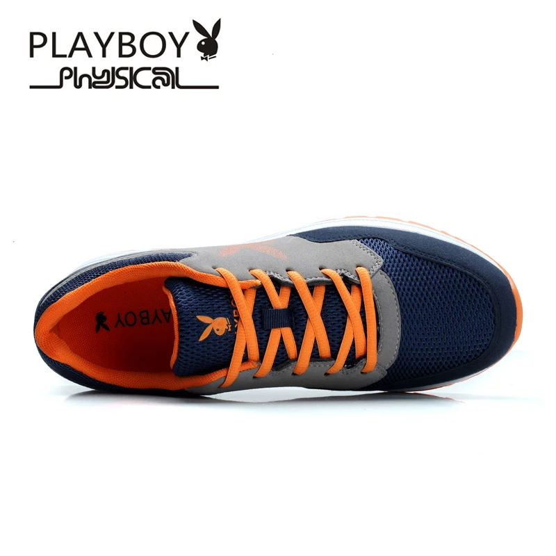 PLAYBOY/Новинка; модная мужская повседневная обувь на весну-лето; спортивная портативная дышащая Нескользящая сетчатая обувь; размеры 39-44