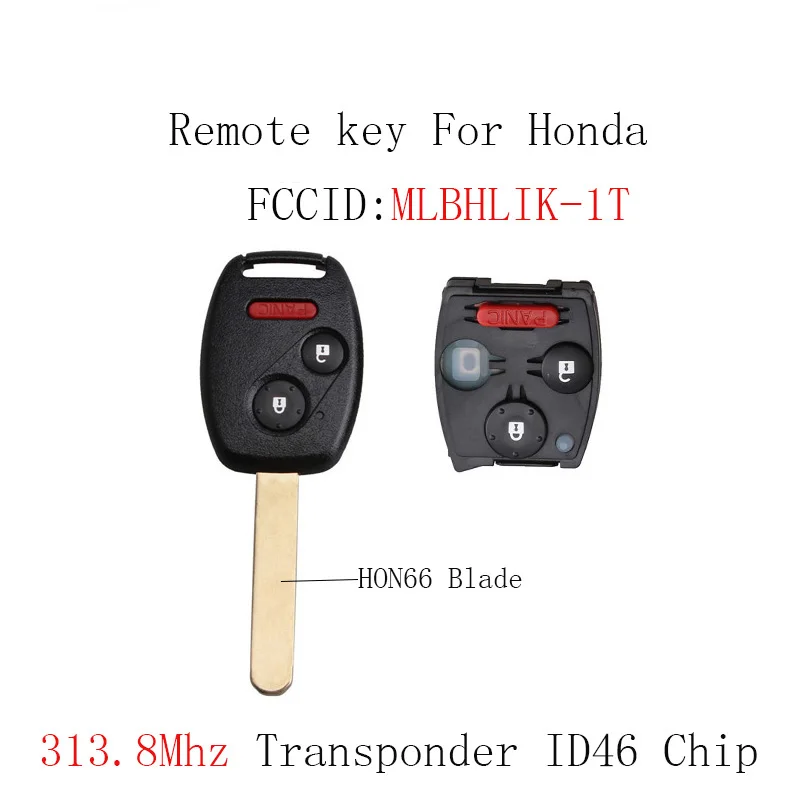 

313.8Mhz 2+1 Buttons Replacement Remote Car key For Honda CR-V 2007 2008 2009 2010 2011 2012 2013 MLBHLIK-1T Original key