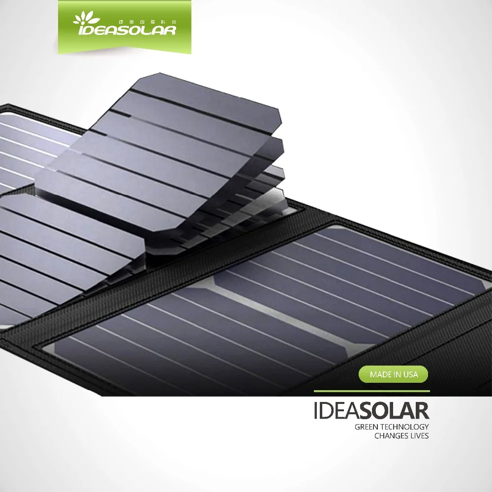 IDEA солнечное складное солнечное зарядное устройство 3W USB Батарея складная солнечная панель зарядное устройство Сумка внешний аккумулятор для смартфонов