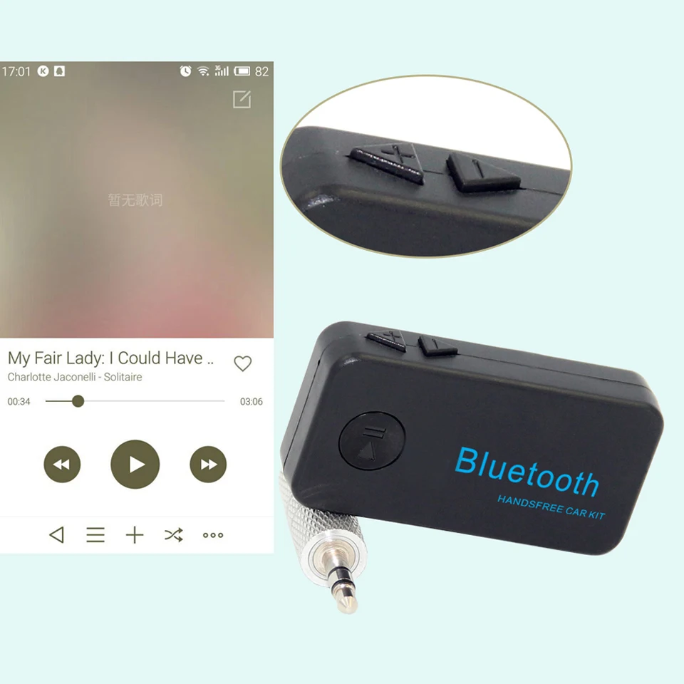 Мини Портативный Автомобильный Bluetooth 3,0 Aux адаптер A2DP беспроводной автомобильный Bluetooth стерео музыкальный MP3 приемник автомобильный-Стайлинг