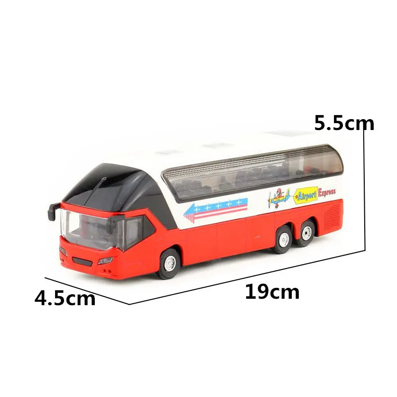 Новый Diecast металлические Нью Йорк двухэтажный игрушка автобус/с светильник и