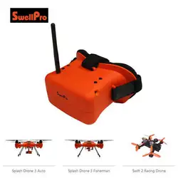 SwellPro S2 FPV VR очки видео Glassess с 4,3 дюймов Экран Дисплей в реальном времени передачи без задержки для FPV Drone Racer