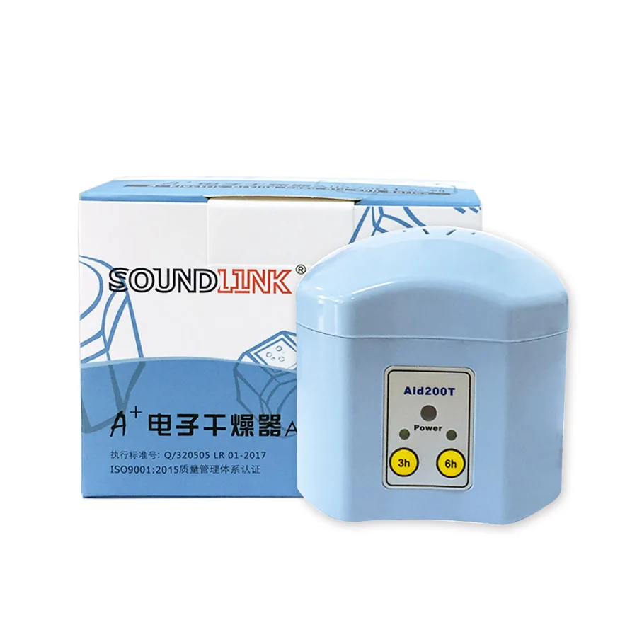 

Hearing Aid Dryer Electronic Dehumidifier with 3H 6H Timer Hearing Aid Drying Case with Timer Control