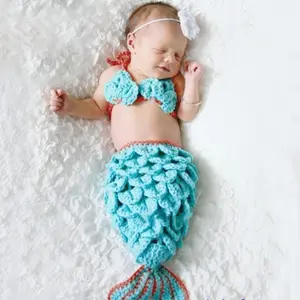 crochet baby mermaid outfit