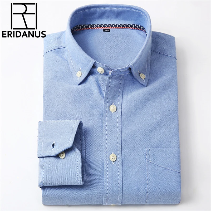 Vente Oxford Hommes Chemise 2016 NewBrand Vêtements Mode Affaires Formelles Mince Ajustement Respirant Sociale Solide Conception Chemises Pour Hommes Occasionnels X024