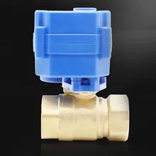 DC12V с подкладкой 5-проводной управление с сигналом отзывы латунный шаровой клапан с электроприводом, CR05 проводки DN15 20 25 32 электрический клапан, J19073