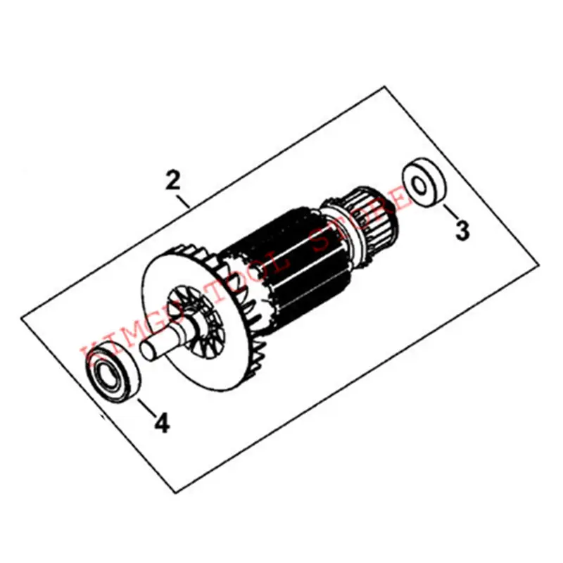 

ARMATURE 220-230V Rotor N178804 Replace For Dewalt DWE560 DWE550 DWE561 DWE565