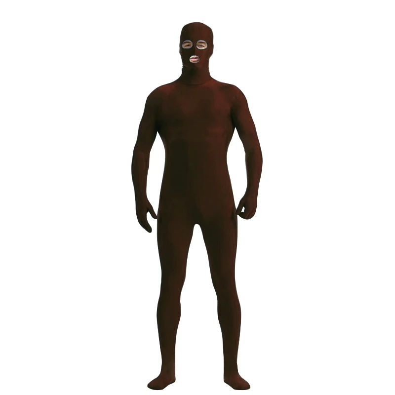 Cosplay&ware Zentai Suit Open Eyes And Mouth Skin Catsuit Halloween Costumes Unisex Unitard Customized Stage Dance Wear -Zentai shop online