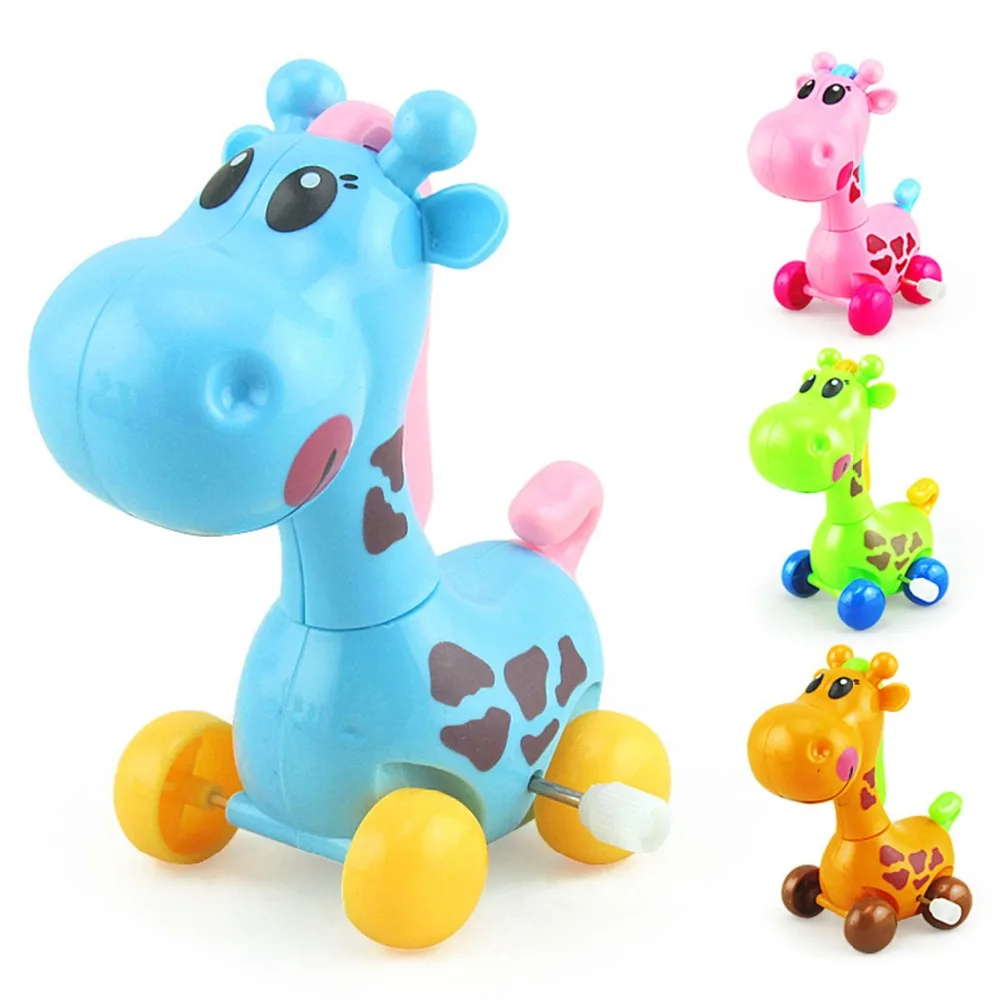 

Wind Up Toys Giraffe Cartoon Animal Back Clockwork Classic Cute Baby Toys Infant Running Car Crawling Kids fun Jumping pull Gift