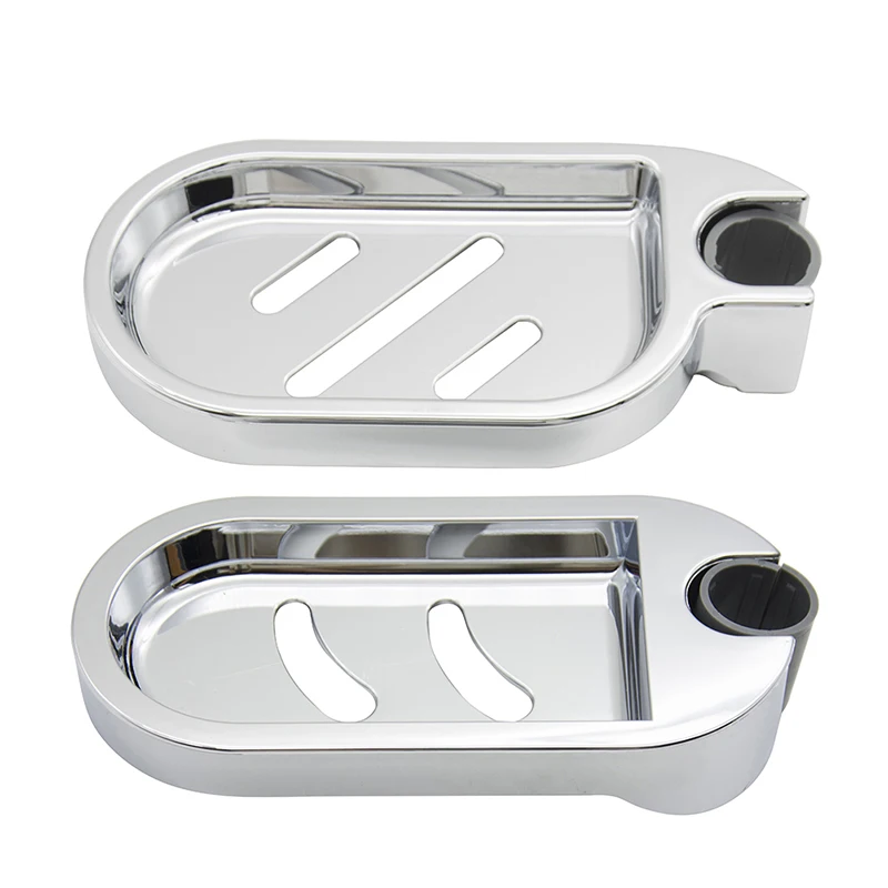 Soap Dish Adjustable Shower Rail Slide Soap Plates Bathroom Holder Cas 