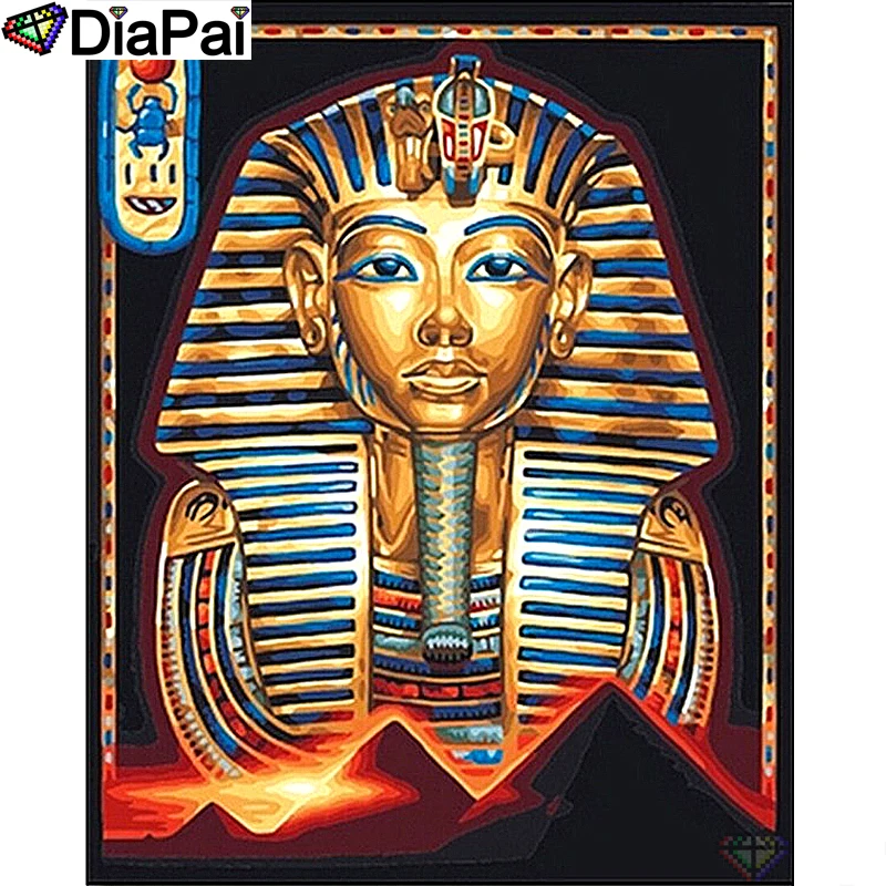 

DIAPAI Diamond Painting 5D DIY 100% Full Square/Round Drill "Religious pharaoh" Diamond Embroidery Cross Stitch 3D Decor A24550