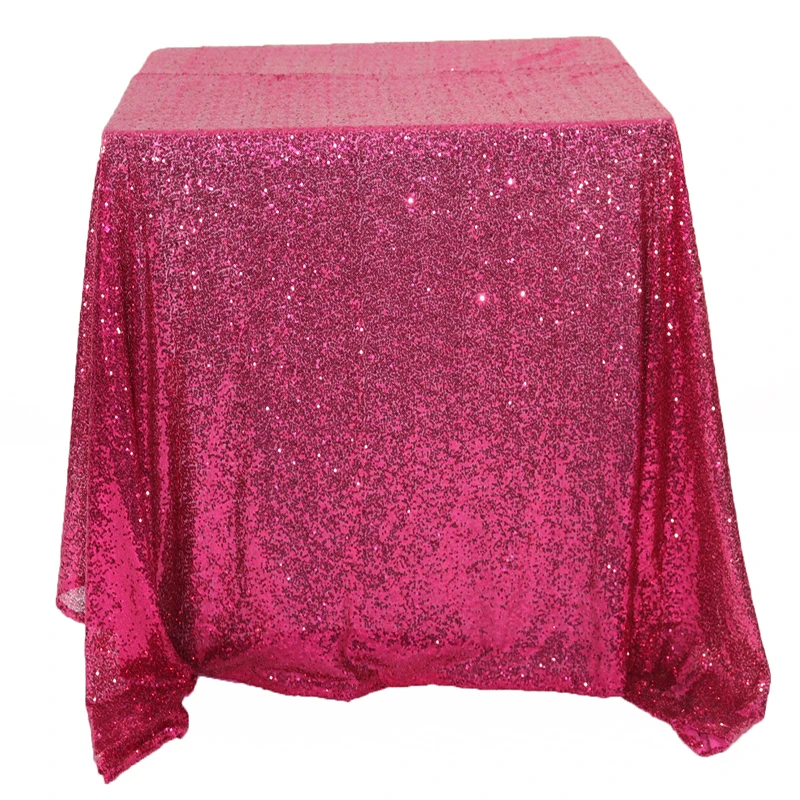 1 pcs لامعة الترتر الذهب مربع حفلات الزفاف مفرش طاولة غطاء 150 cm/220 cm/240 cm ل حدث فندق زخرفة مصممة لمأدبة طعام
