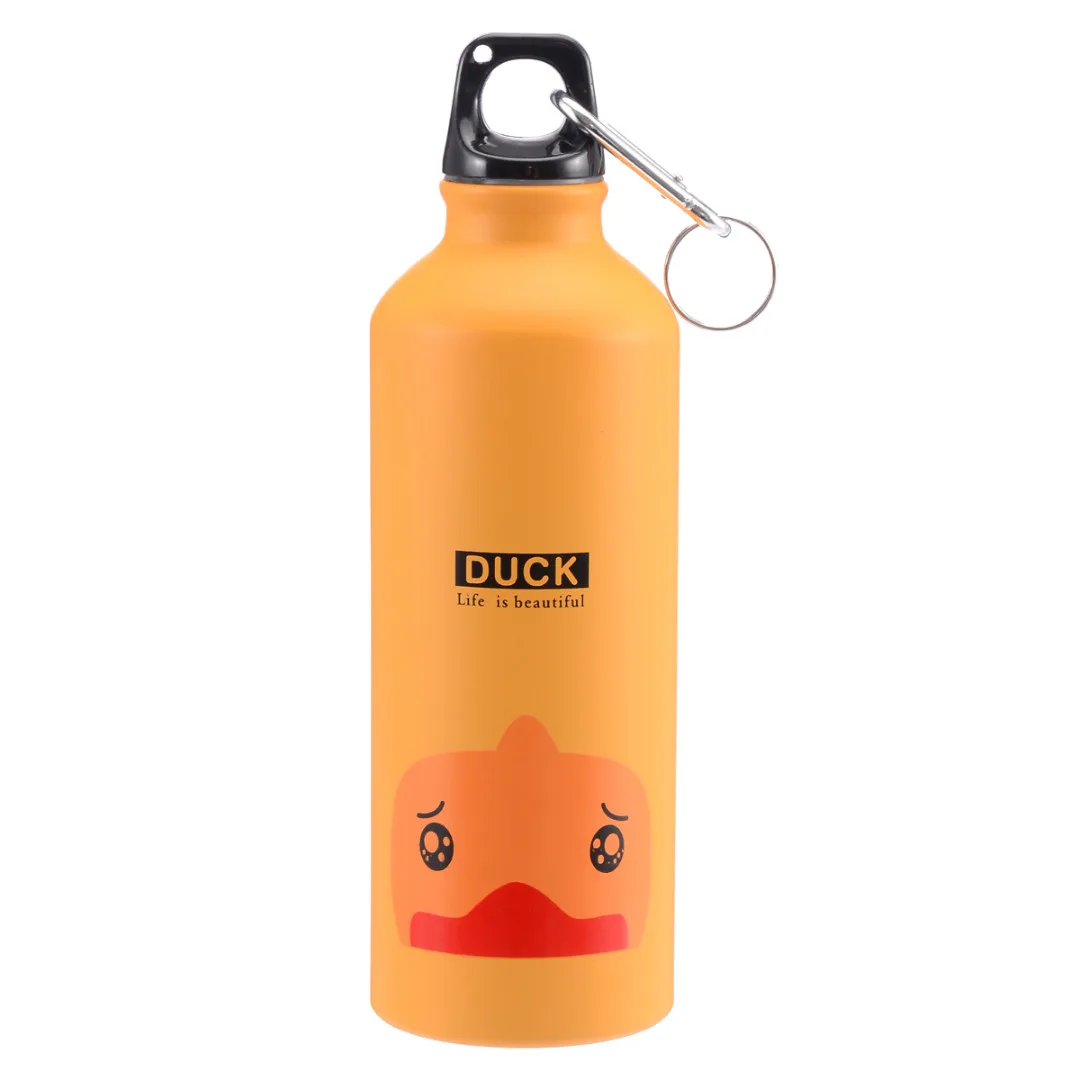 Portable Outdoor Sports 500ML Bicycle Water Bottle Cycling Bicycle Camping Cartoon Aluminum Alloy Water Bottle High Quality