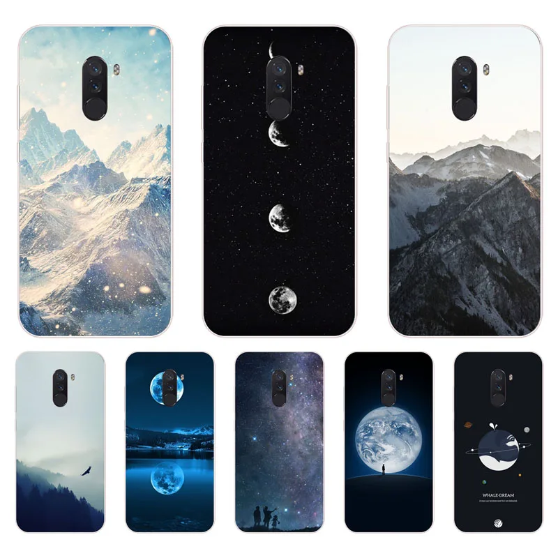 

Xiaomi Pocophone F1 Case,Silicon scenery Painting Soft TPU Back Cover for Xiaomi Pocophone F1 Protect Phone cases shell