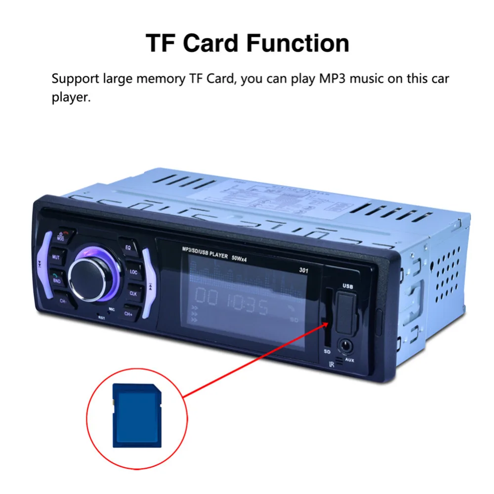 Авто 12 V автомобильный радиоприемник 1 Din Bluetooth автомобильный стереоплеер телефон AUX-IN MP3 FM USB Радио пульт дистанционного управления Управление для телефона Авто Аудио