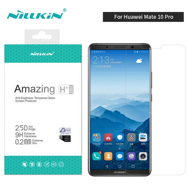 Для HUAWEI Mate 10 PRO закаленное стекло Nillkin H+ PRO 2.5D Закаленное стекло протектор экрана для Huawei Mate 10 профессиональная защитная пленка