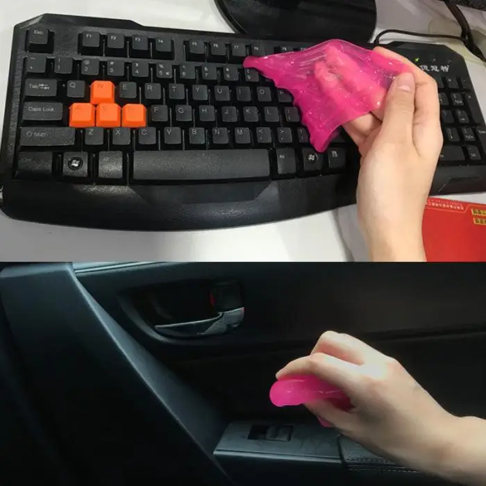 Ferramenta de Limpeza Teclado do Carro Gel para Computador Poeira Magia Pegajoso Composto Super Limpo Nj88 3 Pçs 15 Lama de lavagem de carro