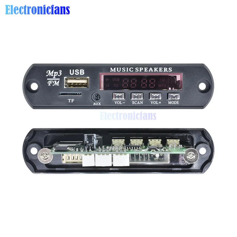 1 комплект Стандартный беспроводной Bluetooth 12 в MP3 WMA декодер доска аудио модуль TF USB Радио для автомобиля ЖК-экран пульт дистанционного управления 7-12 В