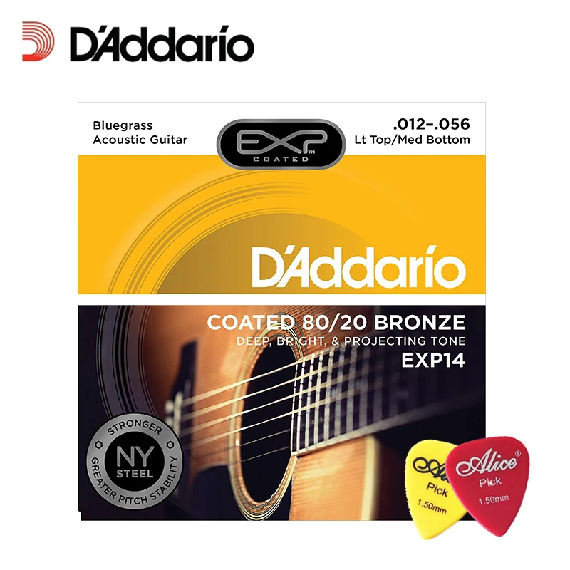 D'Addario DAddario EXP14 with NY Steel 80/20 Bronze Acoustic Guitar