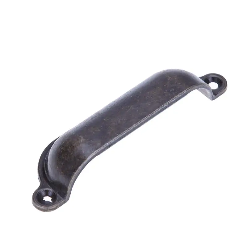 

2pcs Retro Shell Pulls Iron Handle Knob for Drawer Cabinet Furniture Hardware with 4 Screws Handle Cabinet Pulls
