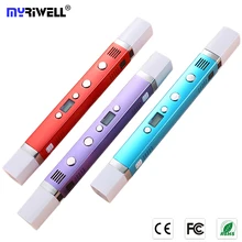 myriwell 3d pen 3d pens,LED display,USB Charging,3 d pen 3d model Smart 3d printing pen,Support mobile power supply,Child gift