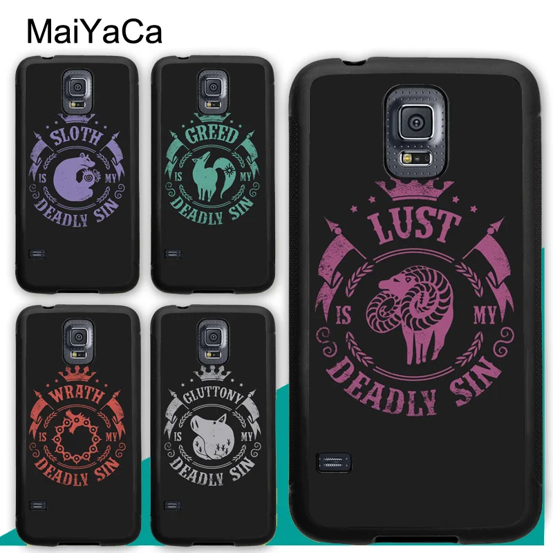 

MaiYaCa seven deadly sins Soft Rubber Skin Phone Cover For Samsung Galaxy S5 S6 S7 edge S8 S9 S10 Plus Lite Note 9 8 Back Case
