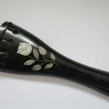 1 шт. Ebony Скрипка задняя часть инкрустация красивый цветок 4/4