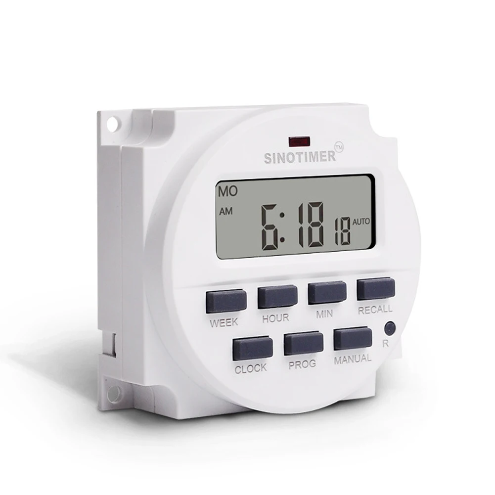 

DC 12V 7 Days Weekly Programmable Digital Timer Switch Time Relay Control 12 Volt in 12/24 Hours Format Clock with Countdown OFF