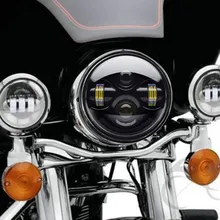Headlight For Harley 883 5-3/4″ 5.75″ Inch Motorcycle Projector Hi / Low HID LED Front Driving Headlamp Head Light 40W