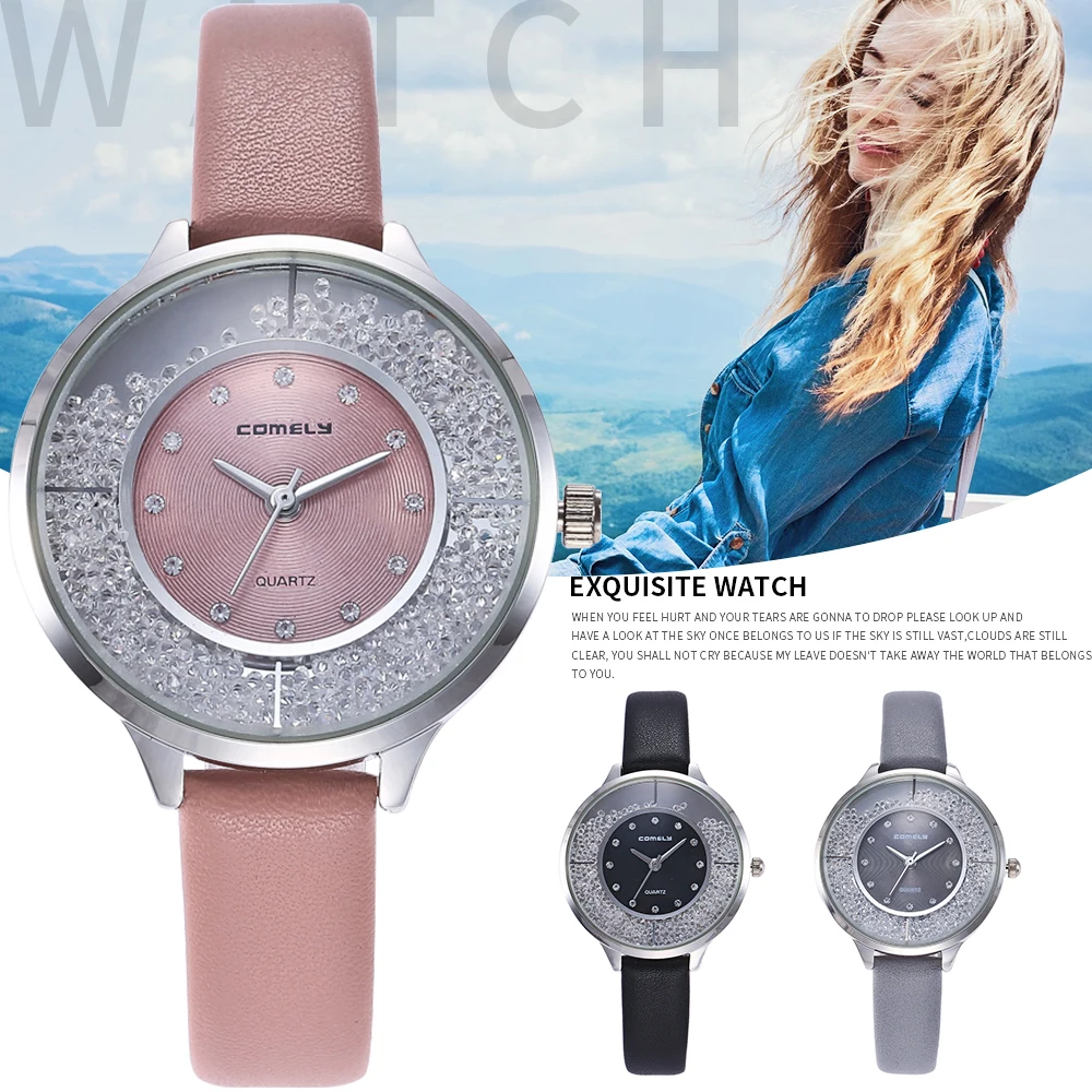 

Sloggi brand Czech Crystal Reloj Mujer Women Casual Watch Ladies Luxury Dress Watch women Japan Movement relogio masculino