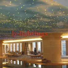 Обновление RGBW волоконные оптические фары комплект персональное украшение потолочный светильник двойной выход Светодиодный источник света+ 400 strnads волокна для продажи