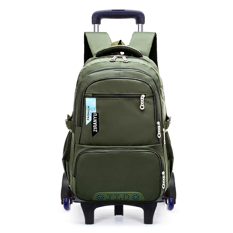 

OKKID detachable stair climbing trolley school bag kids wheeled backpack boy rolling luggage bag children school bags for boys