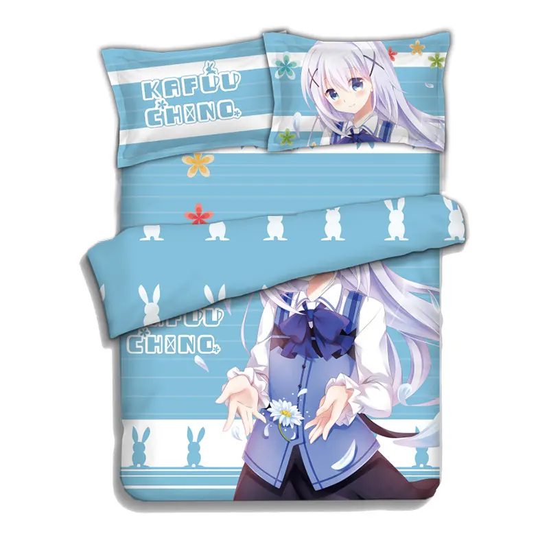 Полный размер Аниме Dakimakura коллекция печать постельное белье набор пододеяльник