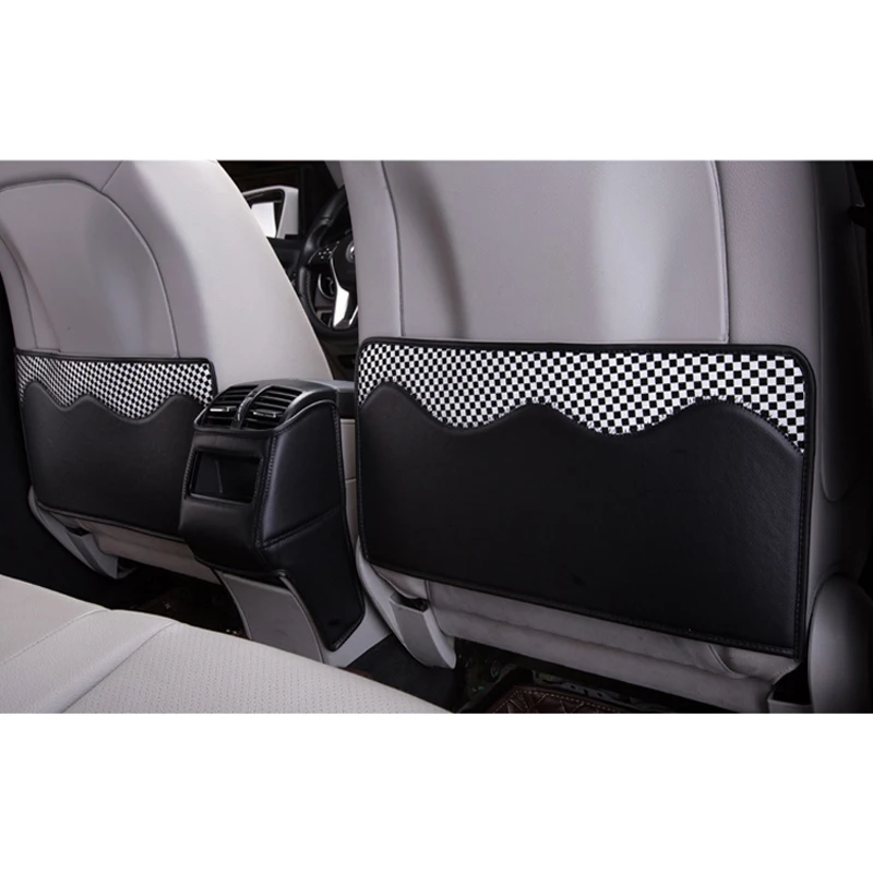 Hyundaii IX25 IX35 IX45 Mistra Elantra EV Avante Tucson Verna RV Santafe Encino Leather car seat back Armrest box back pad mats