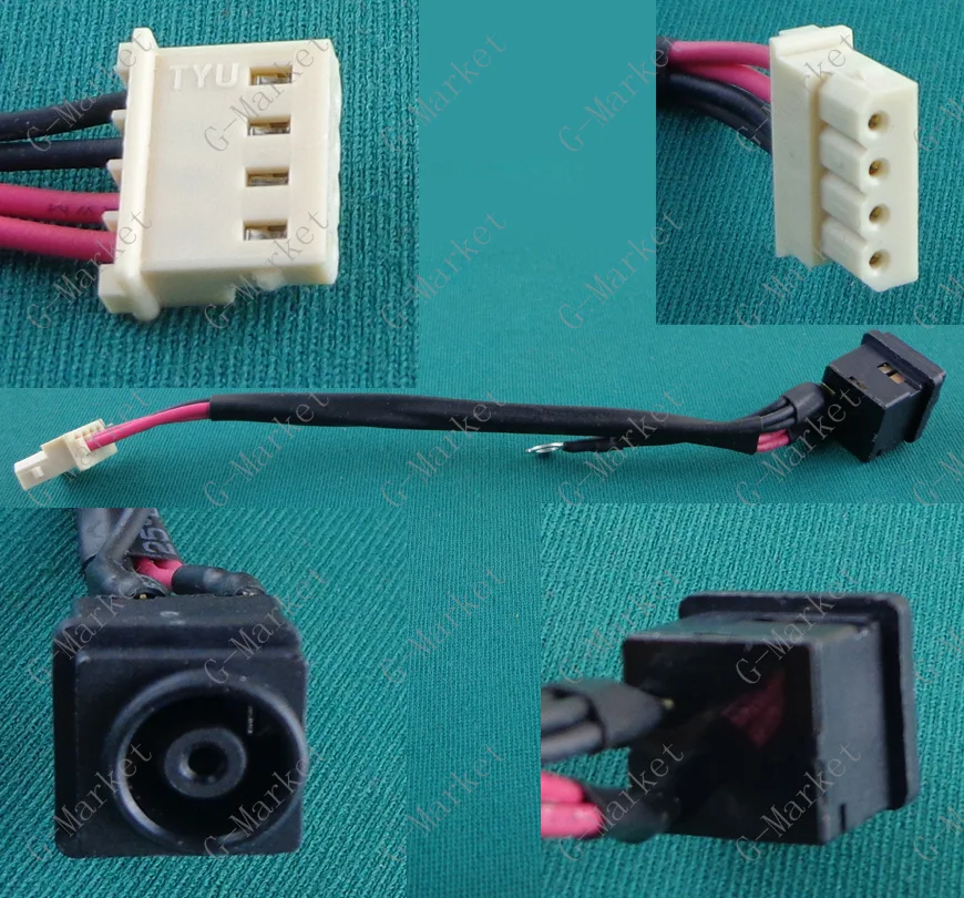

New DC Power Jack with cable for Sony Vaio VPCEH VPC-EH VPCEH1AFX/B Jack Socket Power Connector 4 cables