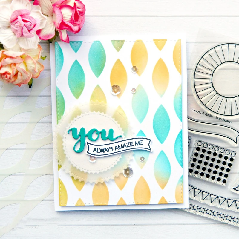 

Petals Stencil For DIY Scrapbooking Decorative Embossing DIY Paper Cards Crafts Plastic Templates Drawing Sheets 2018 New