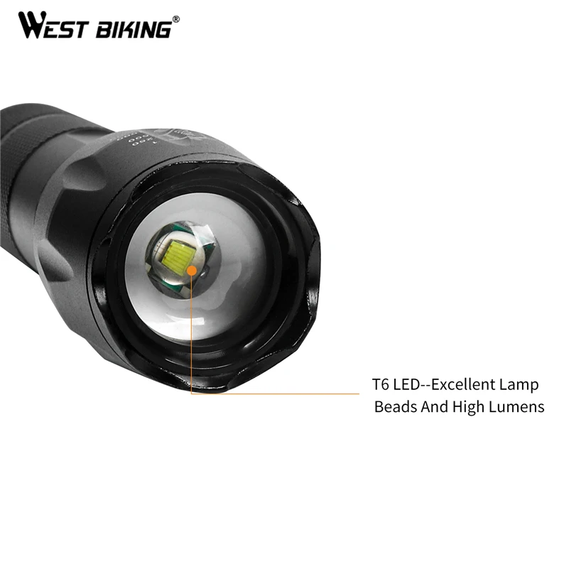 4000 لومينز T6 LED دراجة ضوء زوومابلي دراجة مصباح يدوي قابل للشحن امدادات الطاقة 18650/AAA الجبهة الدراجات العلوي مصباح