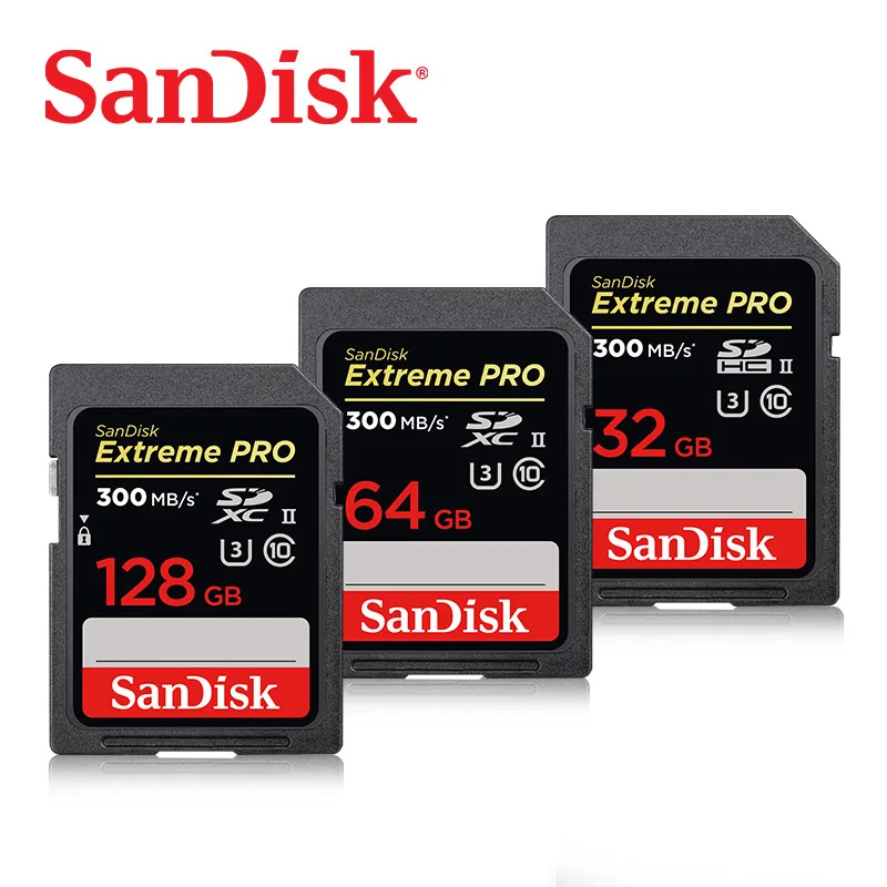 SanDisk-300MB-s-Class10-High-Speed-32GB-64GB-for-Camera-Carte-SD-Extreme-Pro-SDHC-UHS