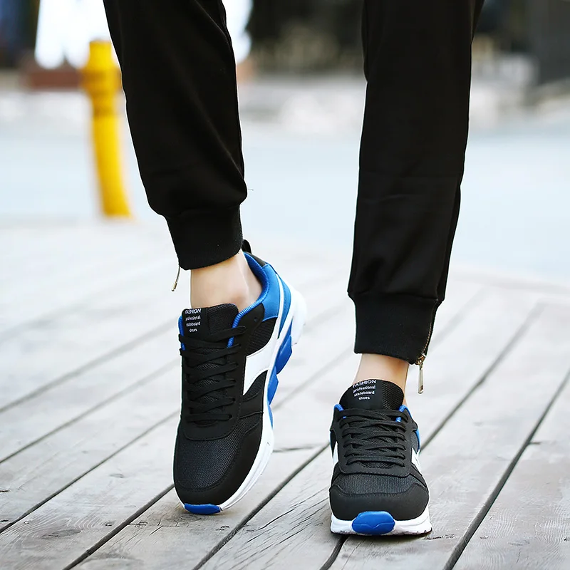 Новое поступление, парные спортивные туфли, черные, синие Оригинальные кроссовки, осенние мужские уличные кроссовки для бега, спортивные кроссовки
