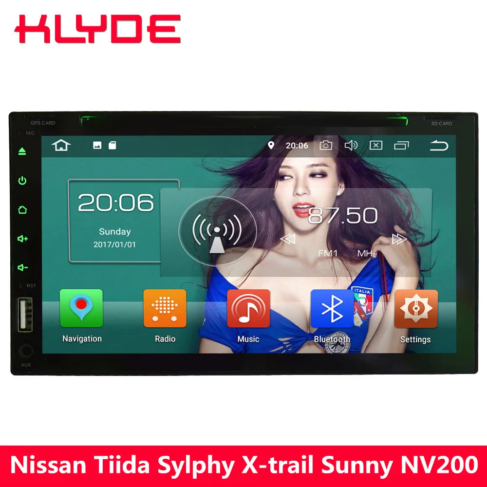 

KLYDE 4G Octa Core Android 8.0 4GB RAM 32GB ROM Car DVD Player Radio For Nissan Tiida Sylphy X-trail Sunny Patrol Versa Micra