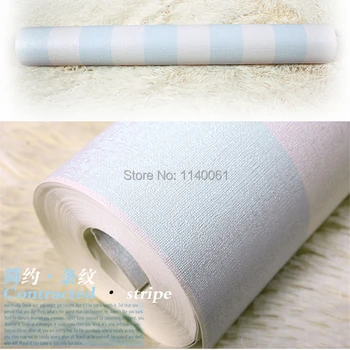 

Blue and white color vertical stripes wallpaper for hotel bedroom living room wallpaper roll