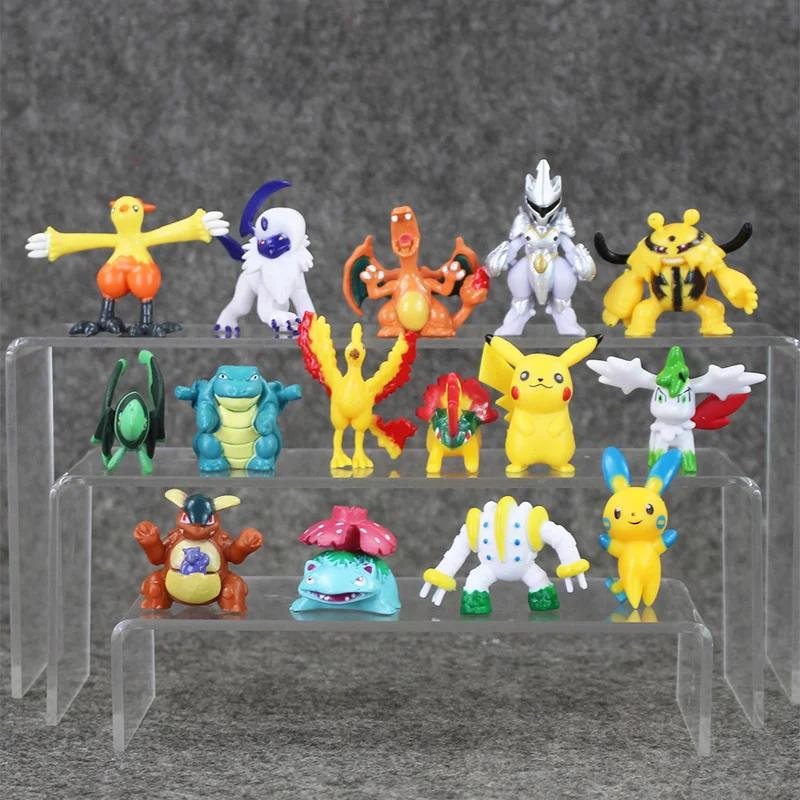 

Anime Pigure Charizard Mewtwo Blastoise Moltres Cyndaquil Bulbasaur Shaymin Combusken 3-6cm Mini Model Toy for Kids