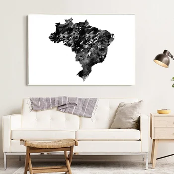 

Brazil map Art Canvas Prints Wall Pictures Modern Paintings