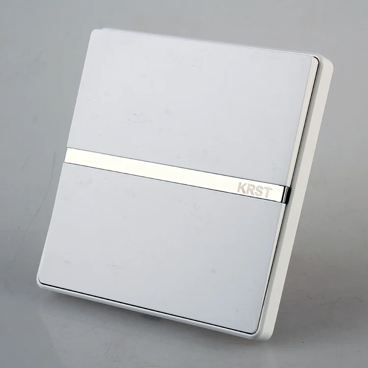 

Home-Installed Wall Switch, 86-Type Concealed Large White Jade Plate, A Three-Controlled Switch, 10A PC 220V